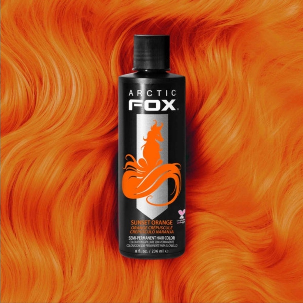 Sunset Orange Arctic Fox Hair Dye 4oz Vegan Conditioning Semi-Permanent NWT New